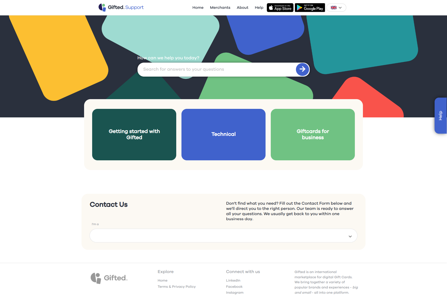 Gifted, Online Store design by QuantraLoop