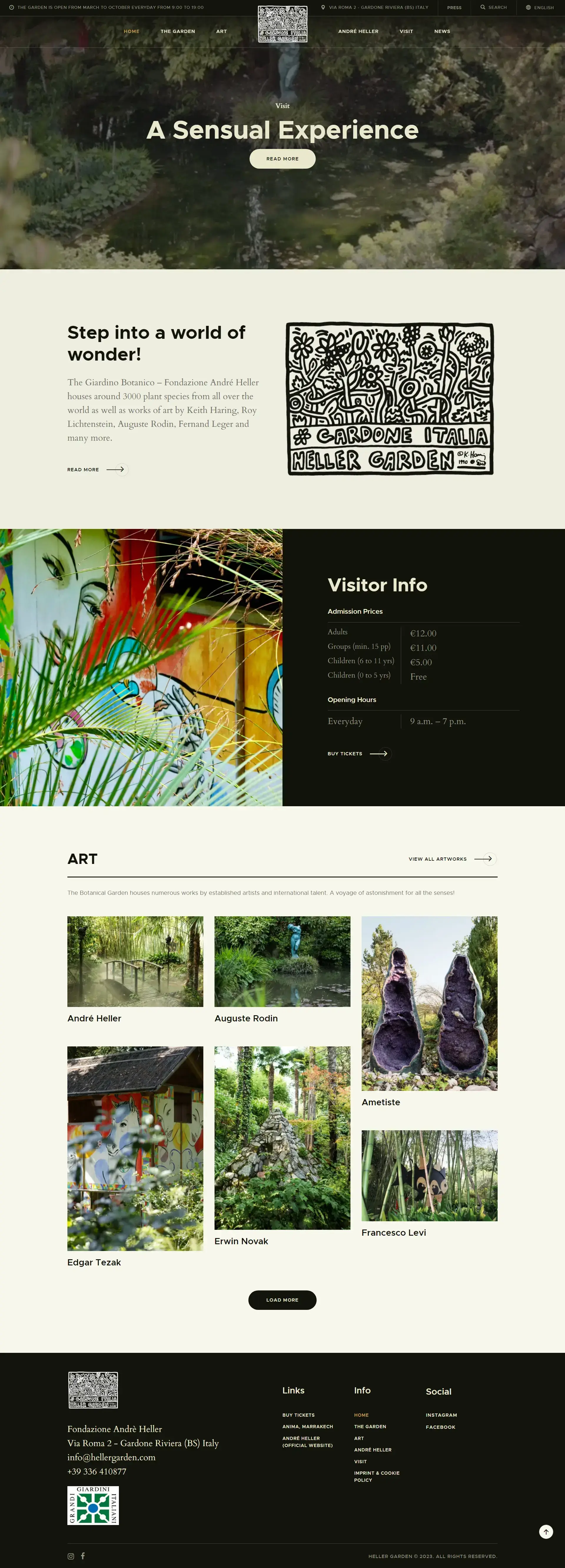 Heller Garden, Website design by QuantraLoop