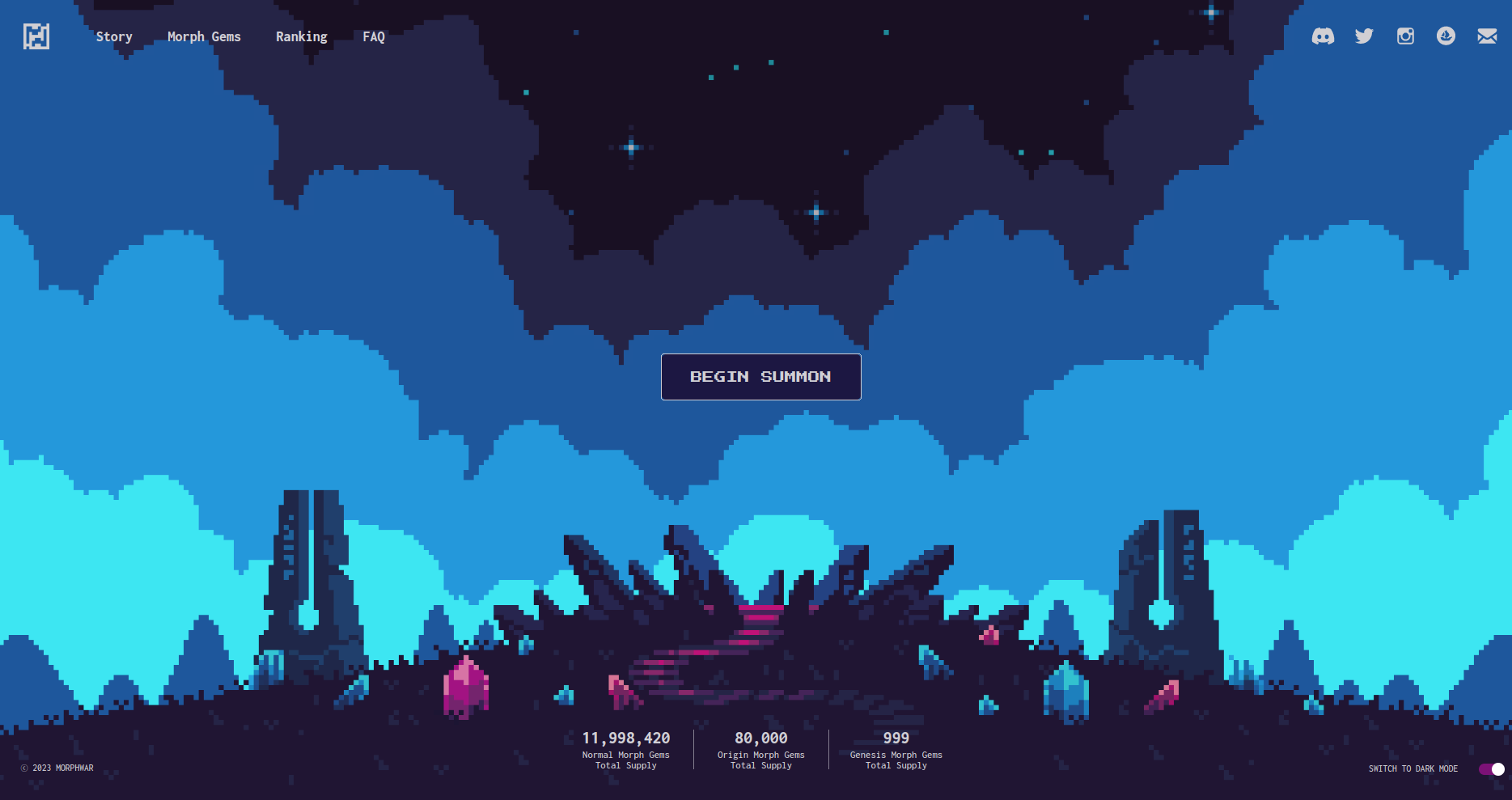 MorphWar, Website design by QuantraLoop