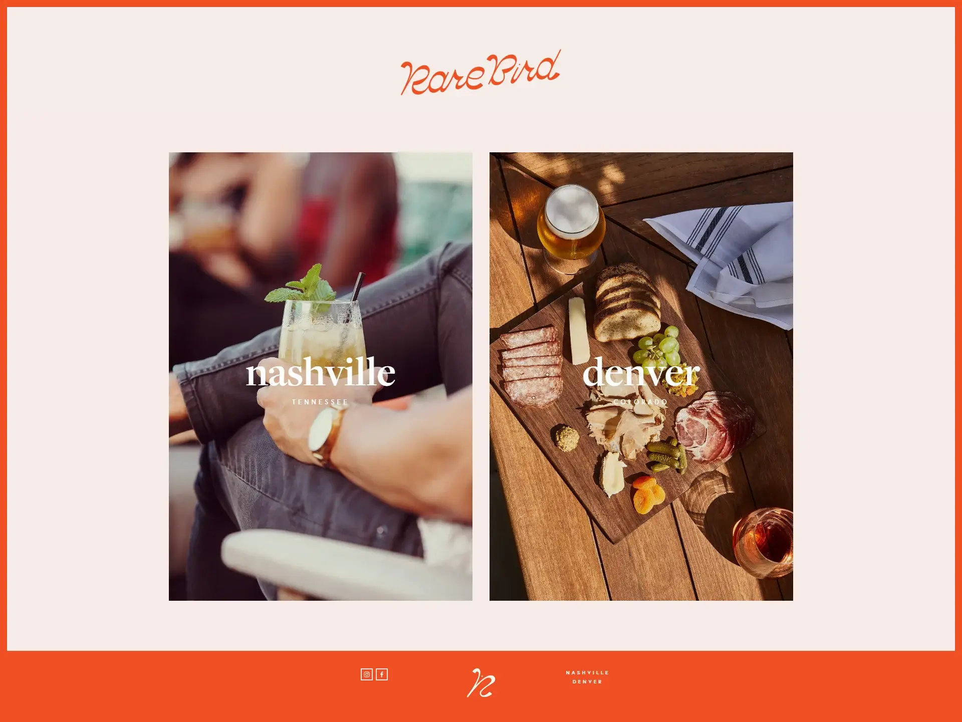 Rare Bird Rooftop, Website design by QuantraLoop