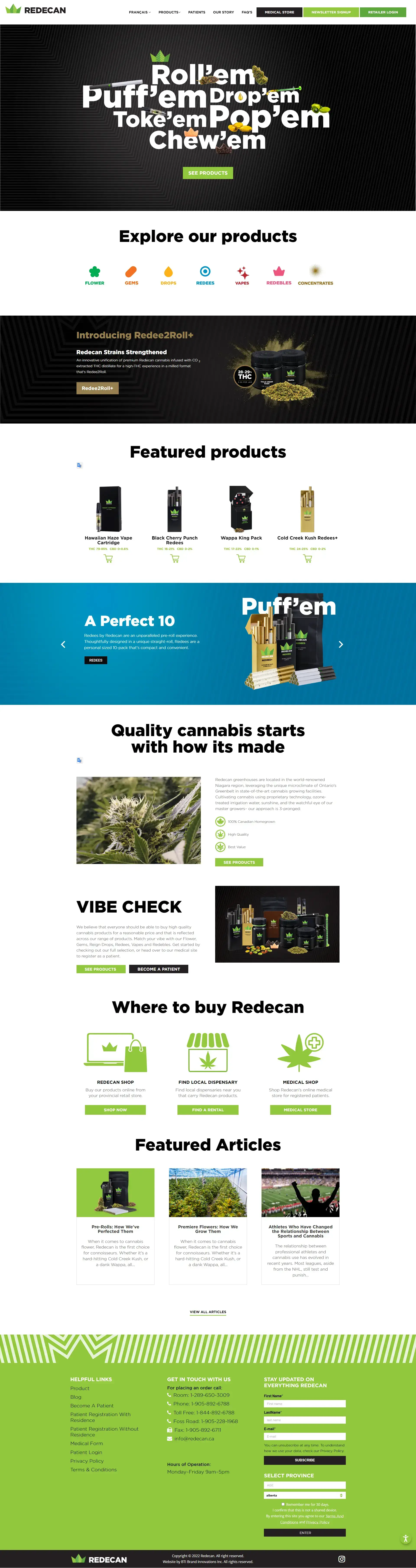 Redecan, Website design by QuantraLoop